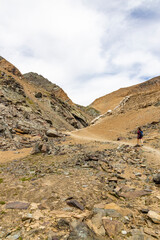 Excursion to the Gran Paradiso in the Alps. Search for rocks, minerals and precious stones. Study of the surface of rocks with sedimented debris over time. Lunar landscape, Martian landscape.
