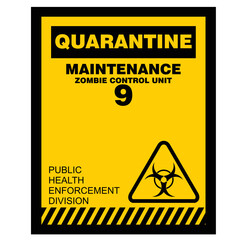 Obraz premium quarantine maintenance, poster vector
