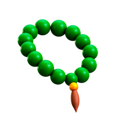 3d illustration Tasbih