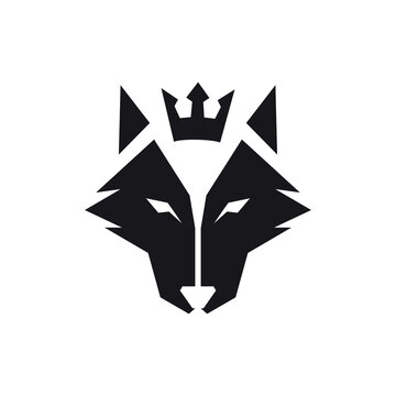Minimal Wolf Logo Drawn With Aggressive Concept