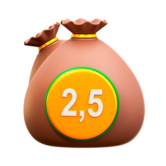 3d illustration Zakat