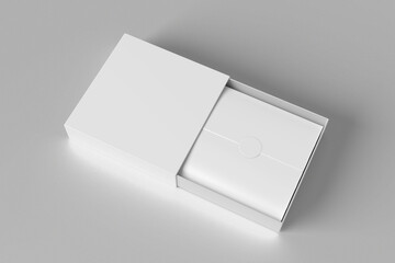Square Slide Box Mockup