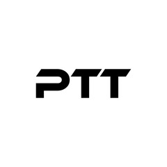 PTT letter logo design with white background in illustrator, vector logo modern alphabet font overlap style. calligraphy designs for logo, Poster, Invitation, etc.