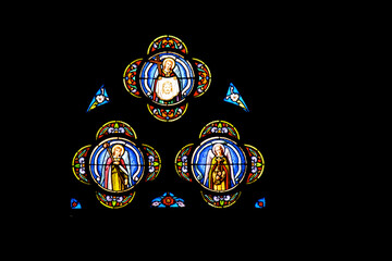 Vallet. Vitrail de l'église Notre-Dame - Loire-Atlantique. Pays de Loire	