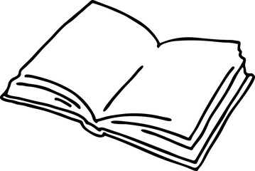 Books for school study or university education, writing diploma, working in classroom. Student, teacher, writer, child all use book for new knowledge, hobby. Hand drawn vintage vector illustration.