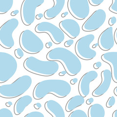 seamless pattern with blue water drops