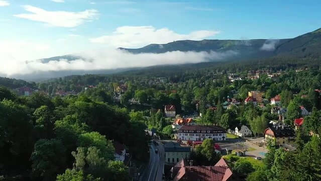 Szklarska Poreba town in Karkonosze mountains, Giant Mountains. Poland