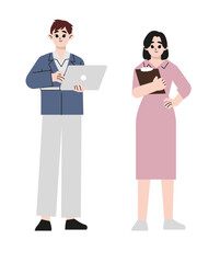 Team working together to win business success, teamwork, cooperation or collaboration, coworker partnership or office colleagues concept, business team people standing and holding laptop and folder. 