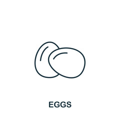 Eggs icon. Monochrome simple Eggs icon for templates, web design and infographics