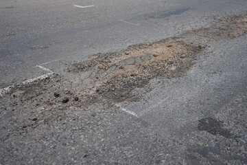 pothole road from long service life