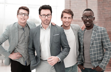 professional business team on the background of the office