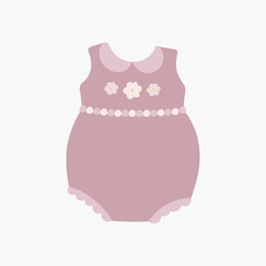 Scandinavian cartoon boho baby bodysuit in pastel colors, kids clothes. Hand drawn vector elements for nursery decoration, baby shower, party, poster, invitation, postcard