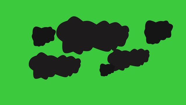 black cloud illustration video