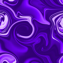Obraz premium Seamless pattern. Abstract violet background. The texture of the flowing liquid. Fresh paint effect. Imitation of marble and stone. Modern futuristic backdrop. For textiles and wallpapers. 