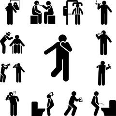 Donation, donor, liver, surgery icon in a collection with other items