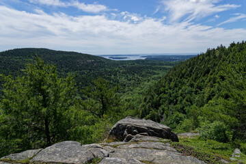 landscape in the mountains of acadia national park