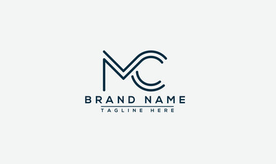 Logo design letter MC . Elegant modern. Vector template.