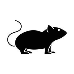 Mouse icon, rat, mice thin line symbols