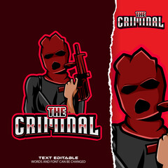 criminal esport logo - premium vector © Ardhy