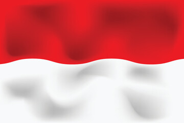 National flag of Indonesia. Realistic pictures flag