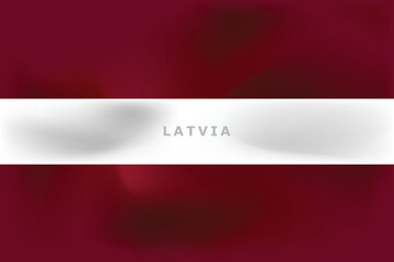 National flag of Latvia. Realistic pictures flag