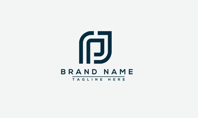Logo design letter PJ . Elegant modern. Vector template.