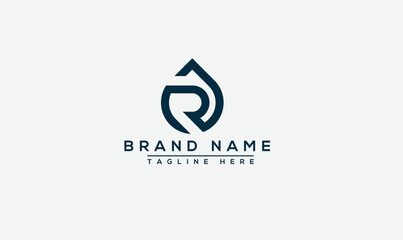 Logo design letter R . Elegant modern. Vector template.