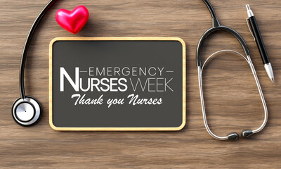 Emergency Nurses week is observed every year in October, ER nurses treat patients who are suffering from trauma, injury or severe medical conditions and require urgent treatment. 3D Rendering