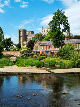 Ripon Cathedral in summer, Ripon, Yorkshire, England, United Kingdom