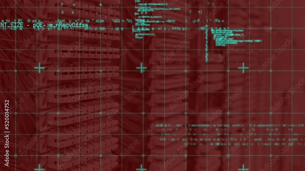 Poster animation of data processing over servers