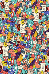 Doodle Collection Background Pattern