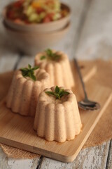 panna cotta au chorizo