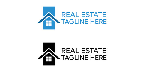Real Estate vector logo design template. House abstract concept icon.