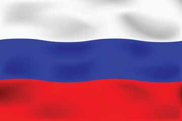 National flag of Russia. Realistic pictures flag