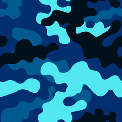 Camouflage texture seamless pattern. Abstract modern military camo texture for army and hunting print. Endless vector background