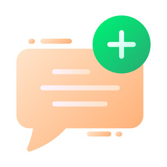 Obraz premium Add New Chat Illustration