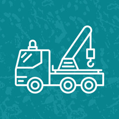 Naklejka premium Crane Icon