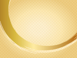 金の筆書きの和風背景素材