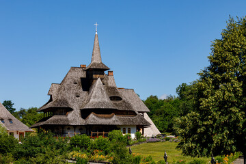Fototapeta na wymiar The Barsana Monastery in the Maramures in Romania 
