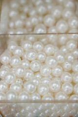 A variety of beads for necklaces and other jewelry
