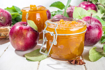 Homemade apple jam
