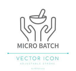 Micro Batch Line Icon