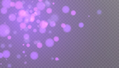 Glowing light effect with many glitter particles isolated on transparent background. Vector star cloud with dust.	
