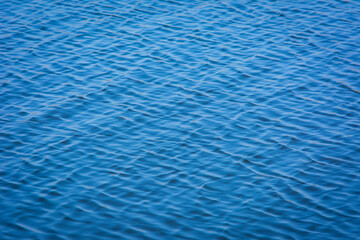 Blue tones water waves surface as background