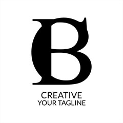 Elegant B Letter Linked Monogram Logo Design, brand logo, corporate logo, business logo