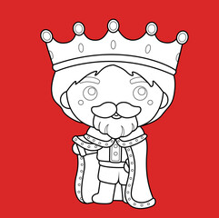 Castle Kingdom King Digital Stamp