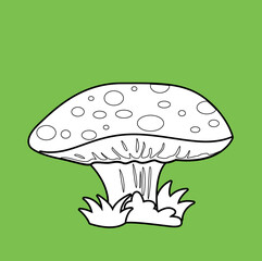 Mushrooms Plants Digital Stamp