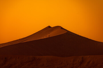 Fototapeta na wymiar Sunrise in Namib Desert in Namibia, Africa