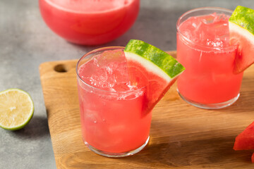 Cold Refreshing Watermelon Agua Fresca