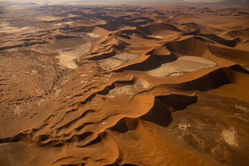 Fototapeta na wymiar Aerial view of Namib Desert in Namibia, Africa